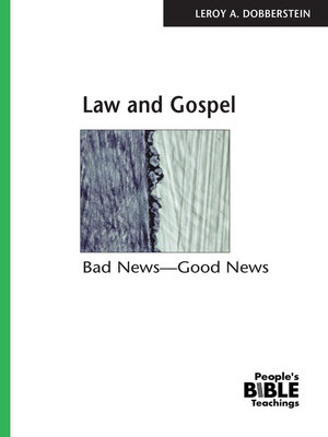 cover image of Law and Gospel